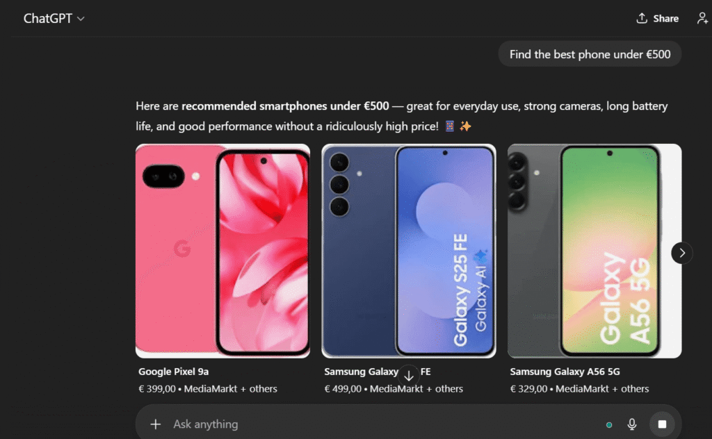 ChatGPT Plus Agent Mode autonomously researching and compiling information from multiple sources