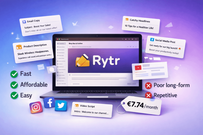 Rytr Review 2026: Is This $9/Month AI Writer Actually Worth It? (Honest Testing Results)