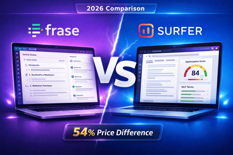 Frase vs Surfer SEO (2026): Which SEO Tool Actually Wins? [EUR Pricing Included]