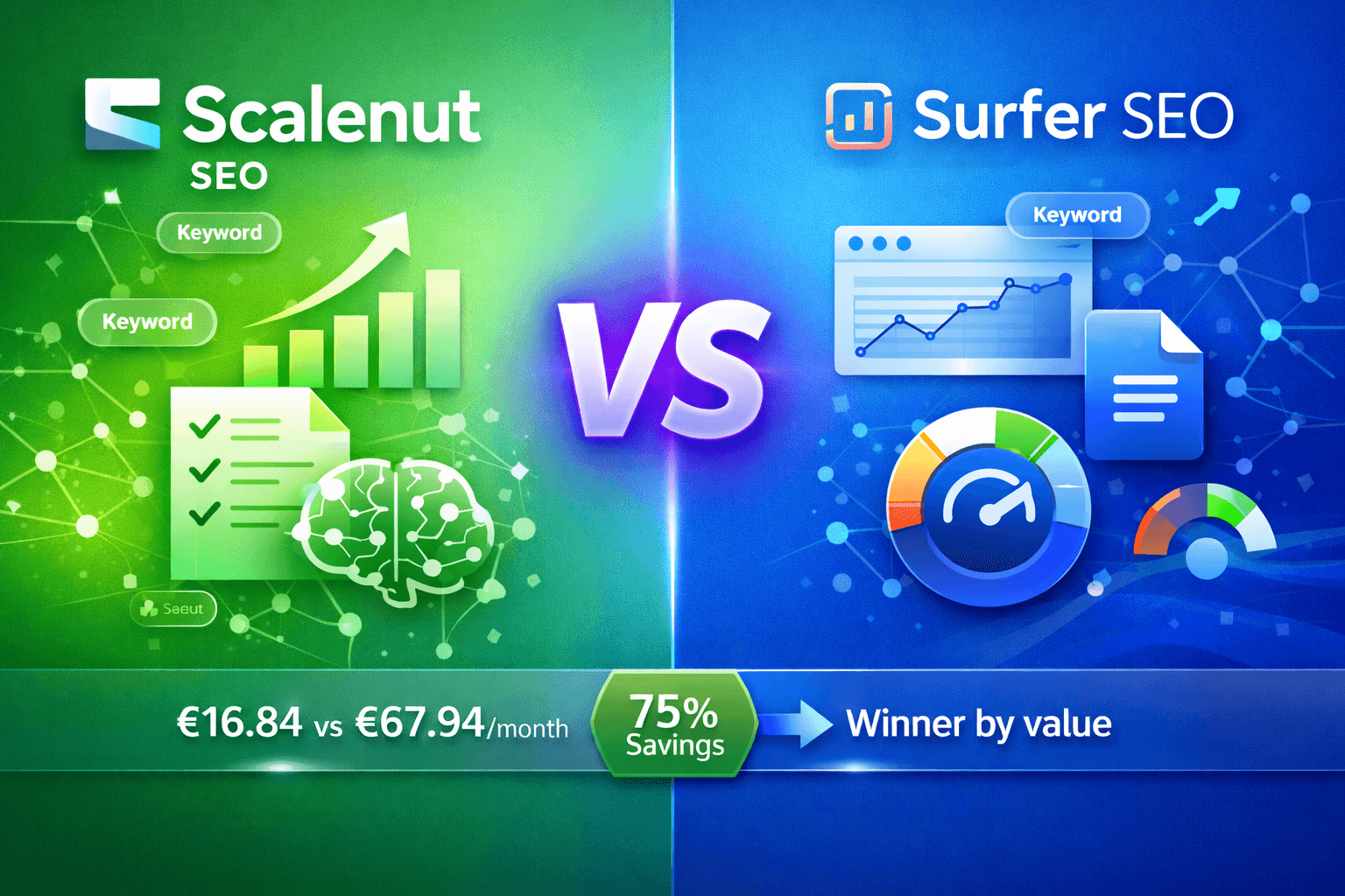 Scalenut vs Surfer SEO - Featured Image (Blog + Social Media)