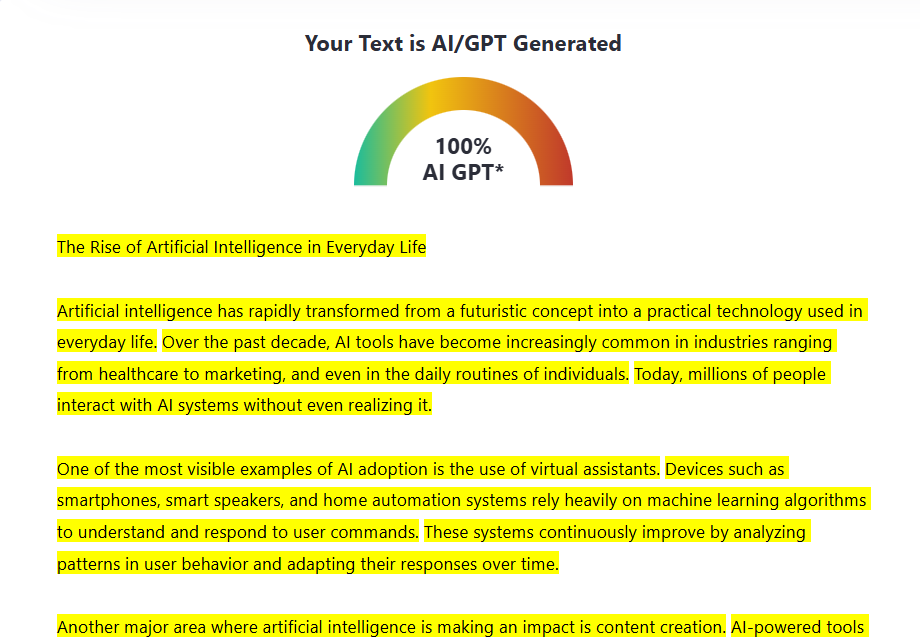 zerogpt-interface-detection-results